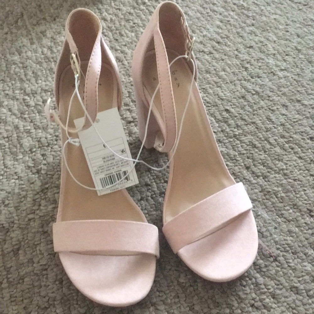Pink sandal heels
